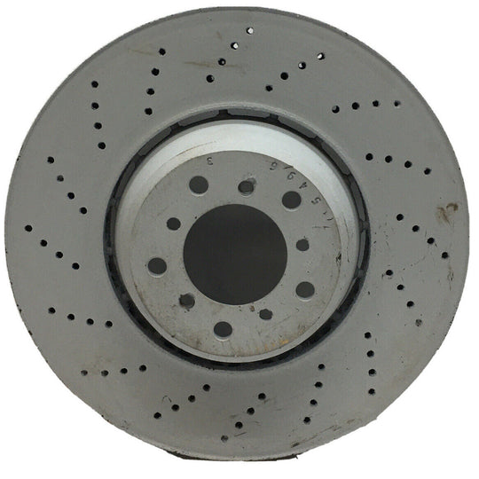 Disc Brake Rotor-Hi-carbon Alloy Geomet Coated Rotor Drilled Front Left DFC