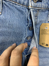 Levi's Women's 501 high rise distressed denim shorts in size 29, casual style, showing front view with frayed edges