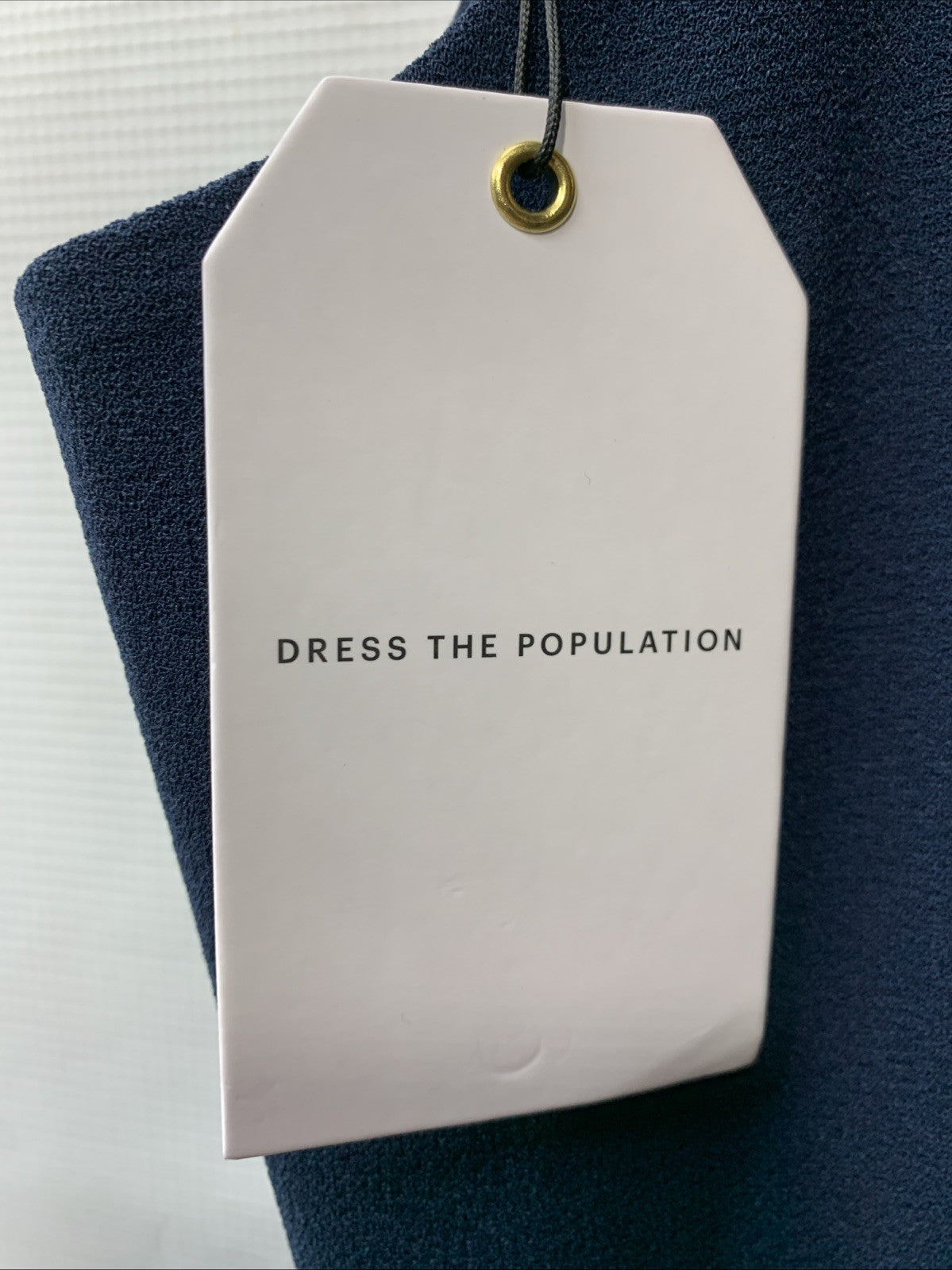 Dress the Population Women's Alicia Plunging Mix Media Sleeveless V-neck Size XL