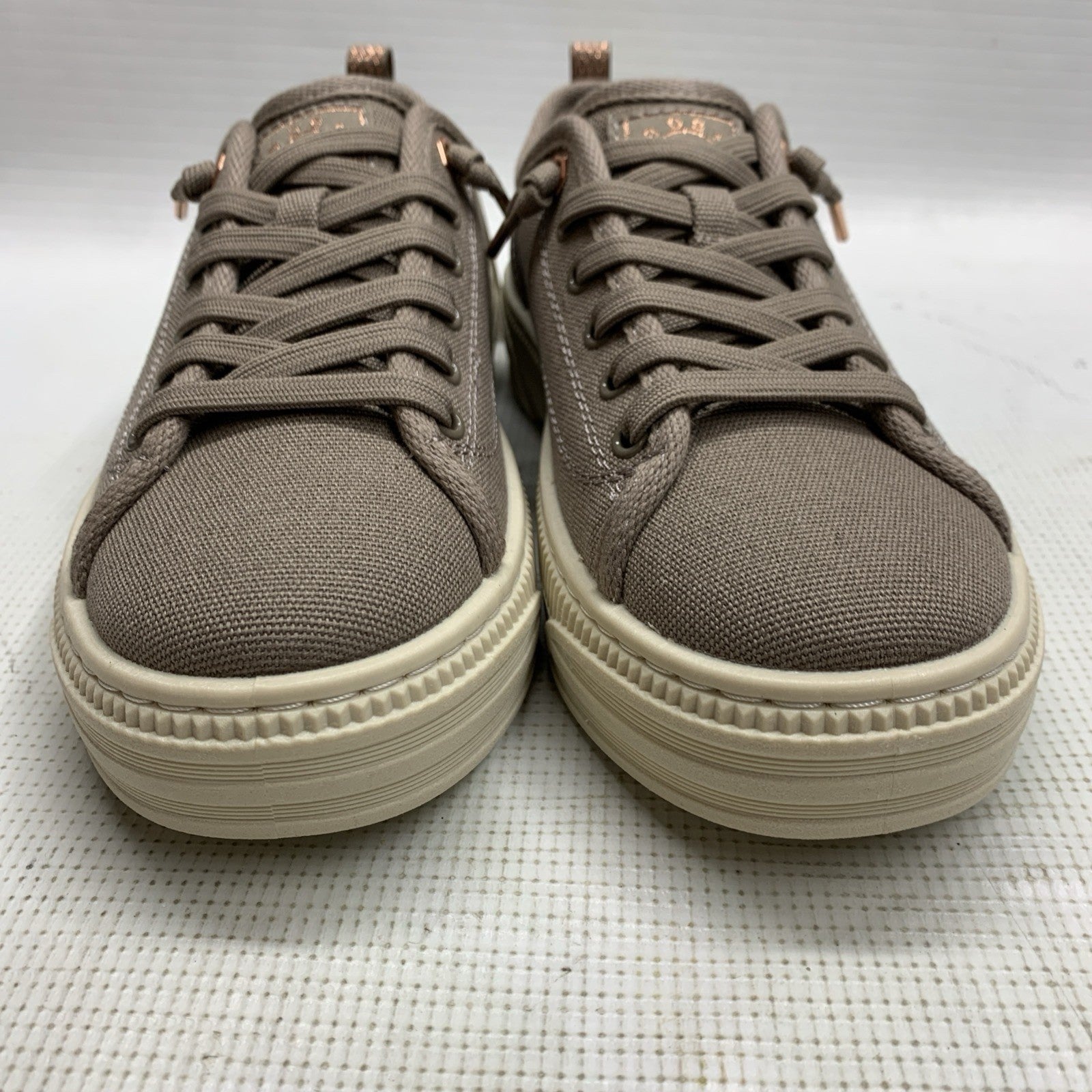 Skechers Bobs Copa Vegan Women Shoes Lace-up Sneaker 114640/TPE Low-top Size 6.5