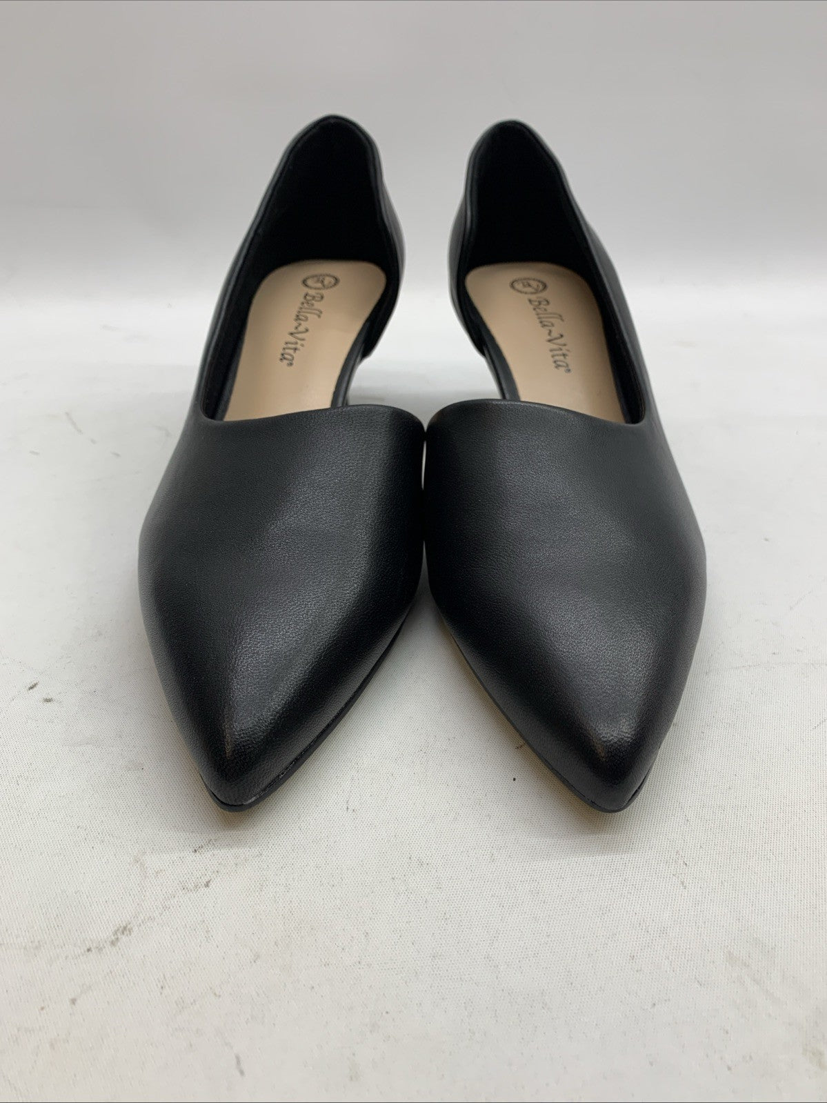 Bella Vita Women’s Quilla Pump Leather High Heel Sandal Black 51-1732 Size 9W