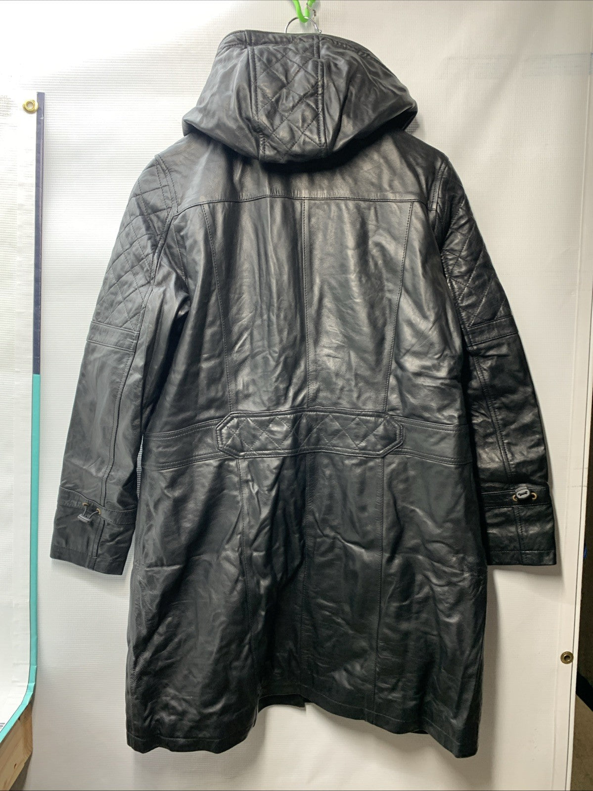 Decrum Leather Coat Women Real Lambskin Stylish Leather Coat Size Long Sleeve