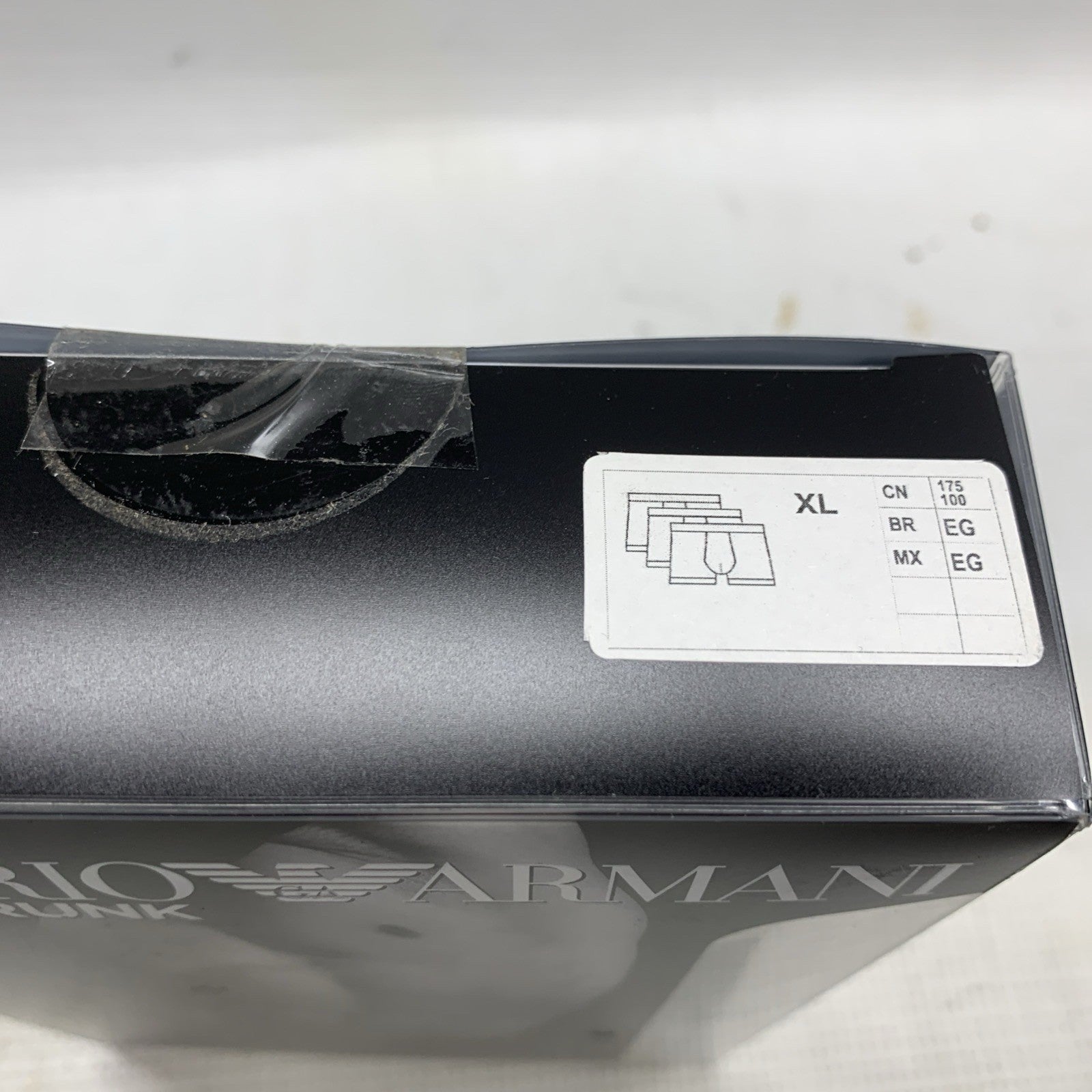 Emporio Armani Men’s Trunk Pure Cotton Underwear Boxer Brief Size XL 3 Pack