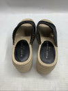 Marc Fisher LTD Women's miZAKKI Wedge Heel Sandal Black Size 7M Open Toe Slip-on