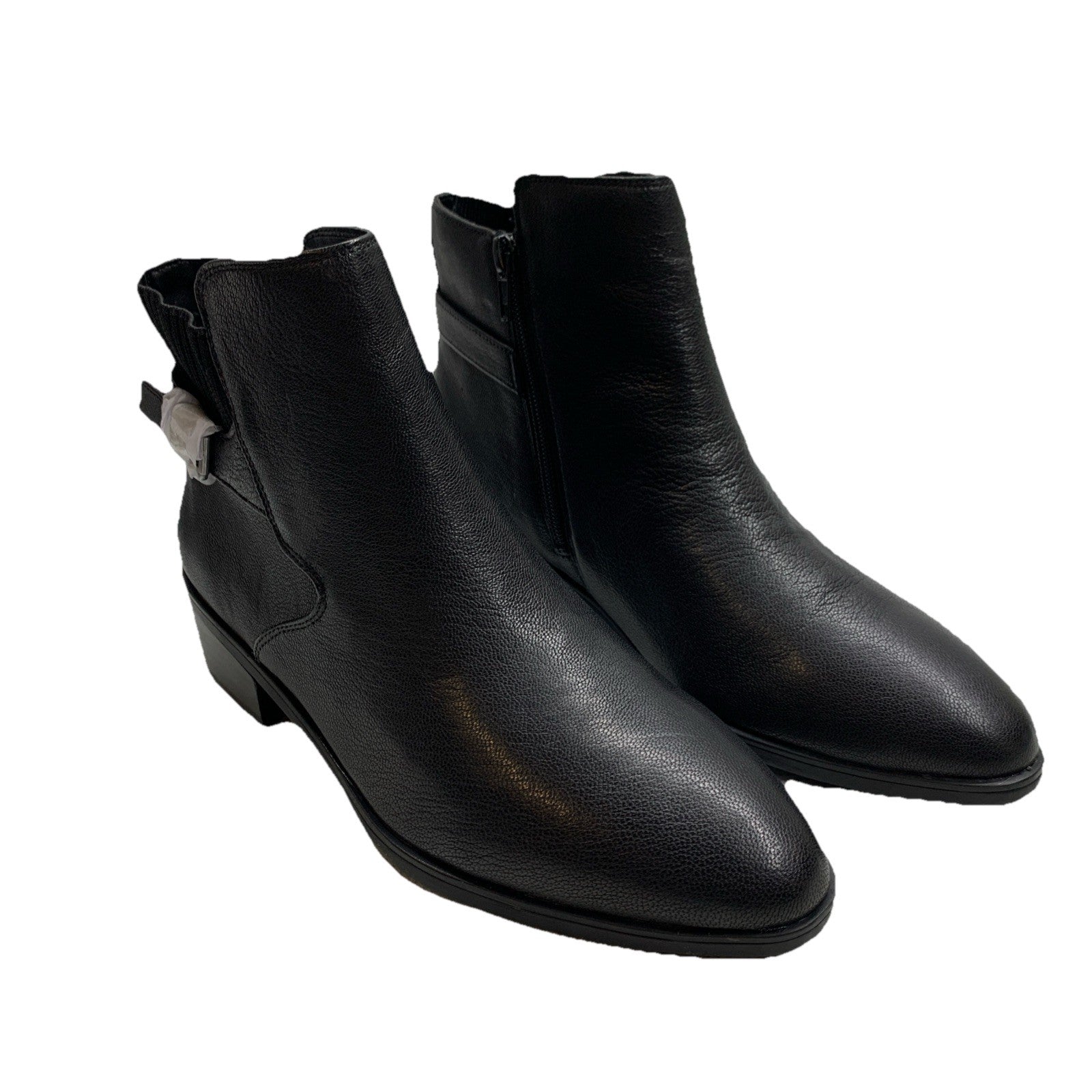 Bella Vita Women's Dora Boots Heel Black Leather 51-3602 Size 9M Contemporary