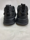 Steve Madden Mens Possession Platform Sneaker 10.5M Black Sliver Mesh Lace-up