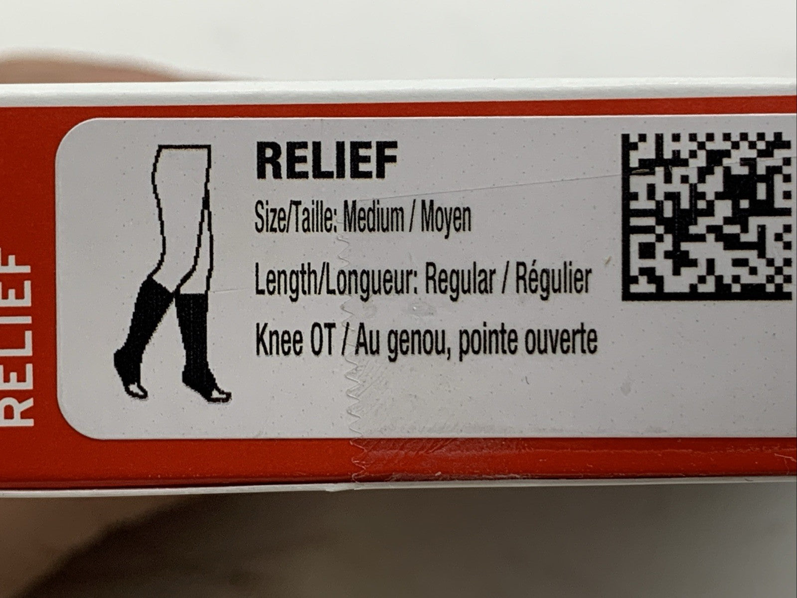 Jobst Relief Firm Compression Sock Medium Beige Unisex Firm 20-30mmHg All-around