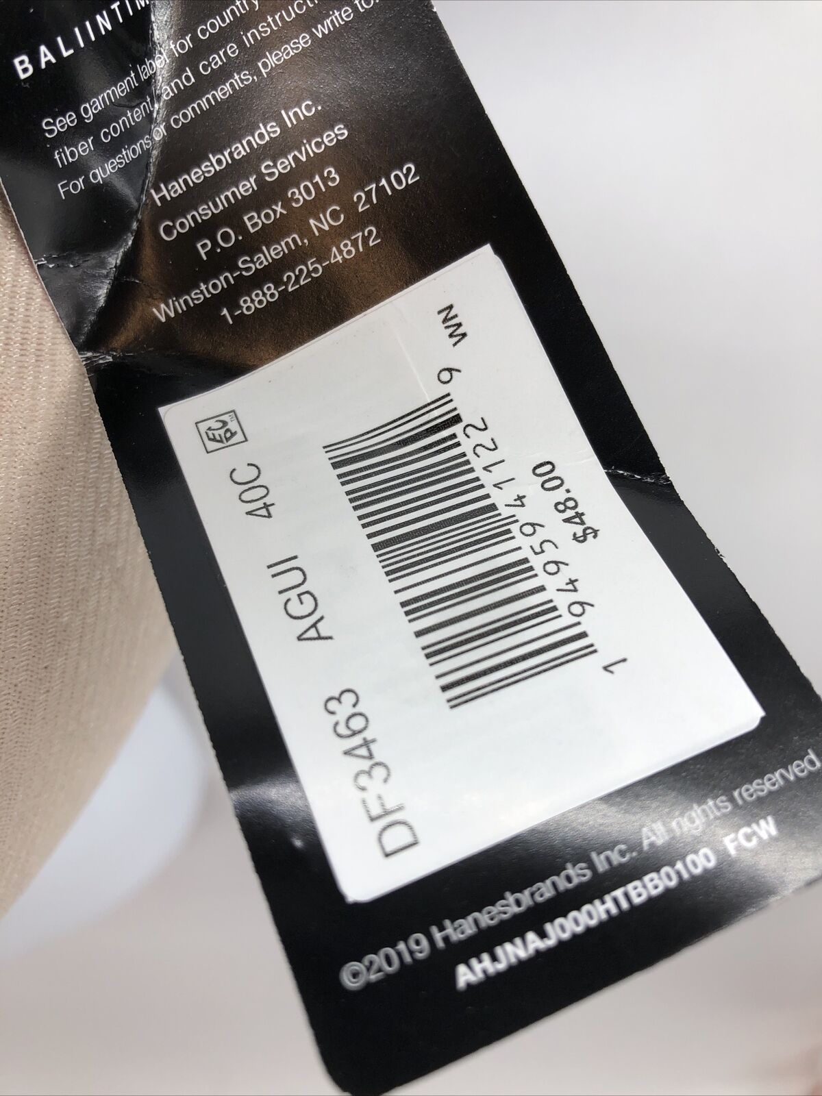 Bali 3463 Comfort Revolution Wirefree Bra Beige Opaque DF3463 AGUI Size 40C