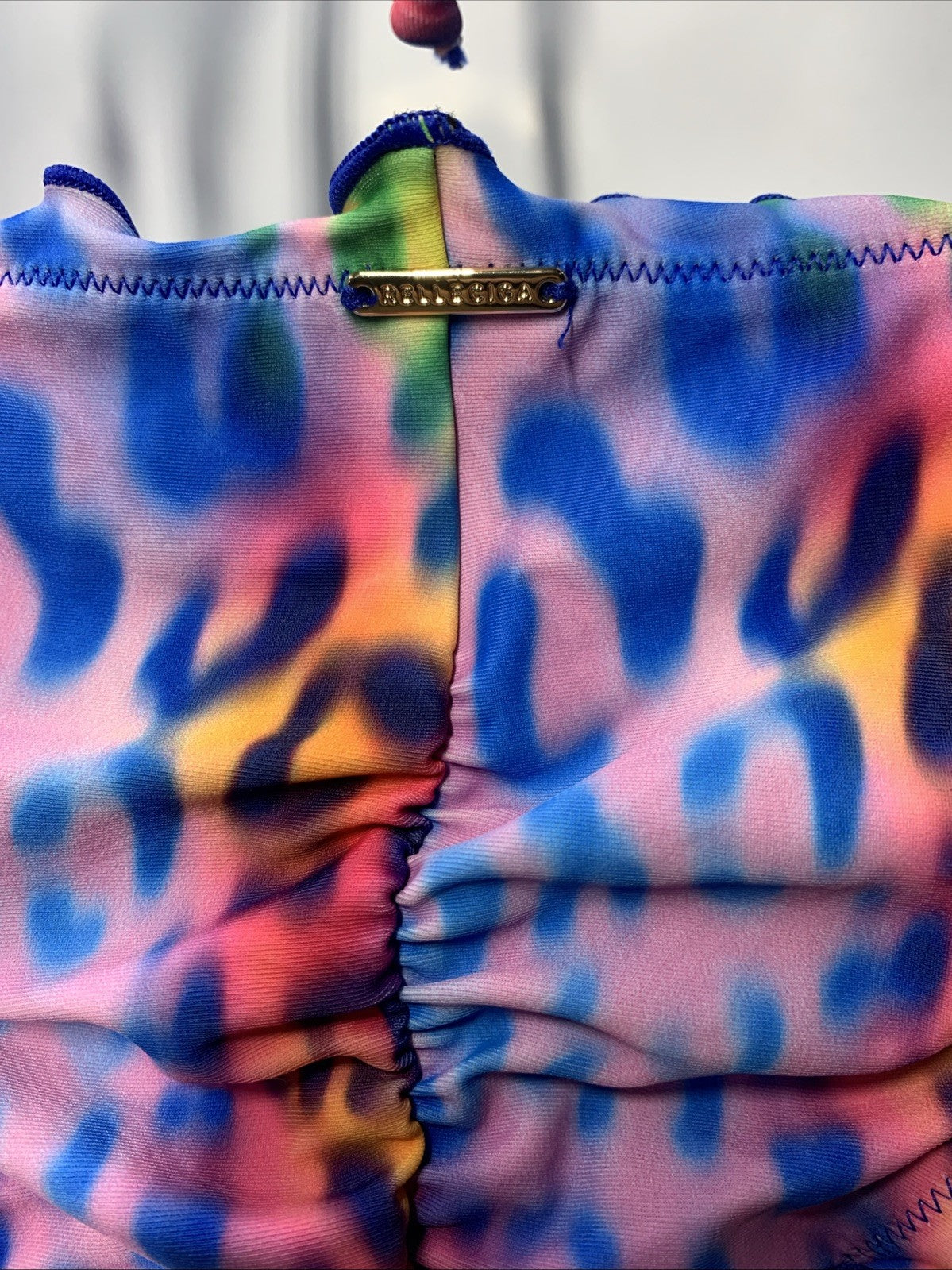 RELLECIGA Women's Leopard Wavy Triangle Bikini Set Brazilian Style Size Large