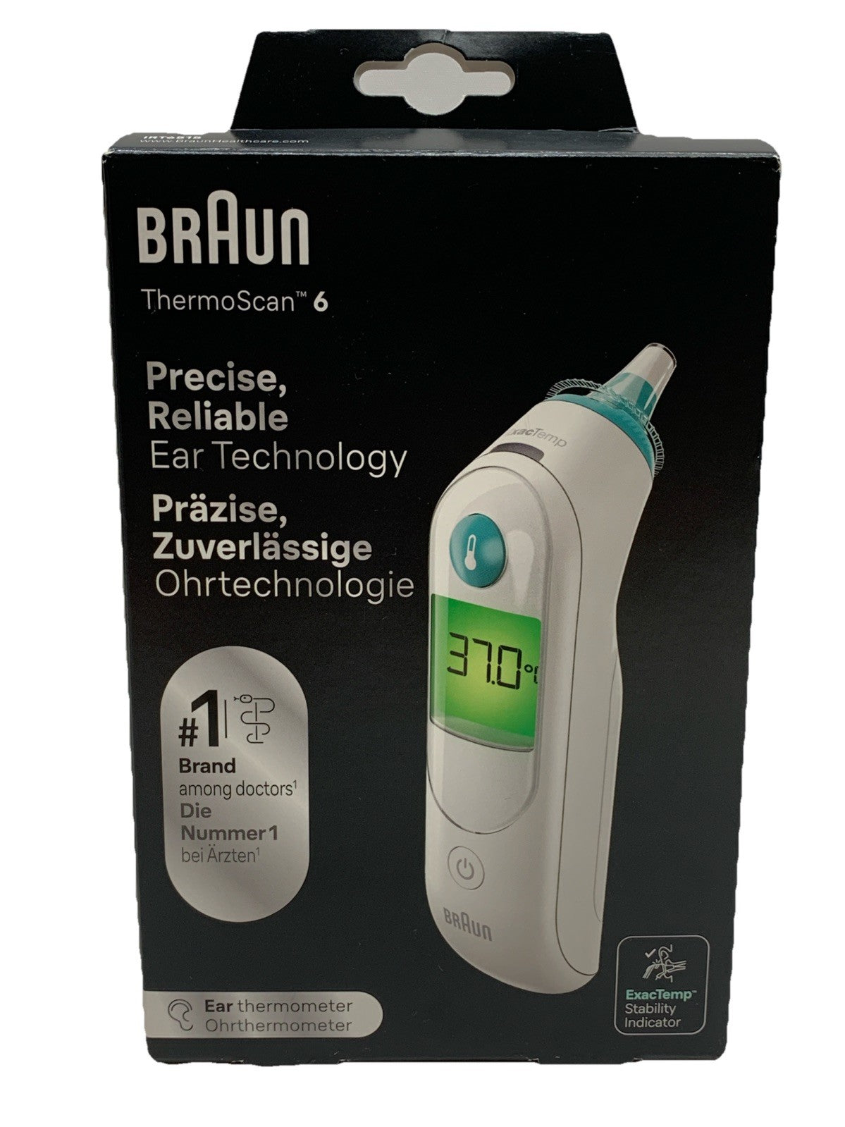 Braun ThermoScan 6 Digital Ear Thermometer IRT6515MNLA White for Adult/children