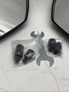 MAMIKO Universal Motorcycle Rear View Mirrors for M8 M10 Threaded Bolt Double Ta