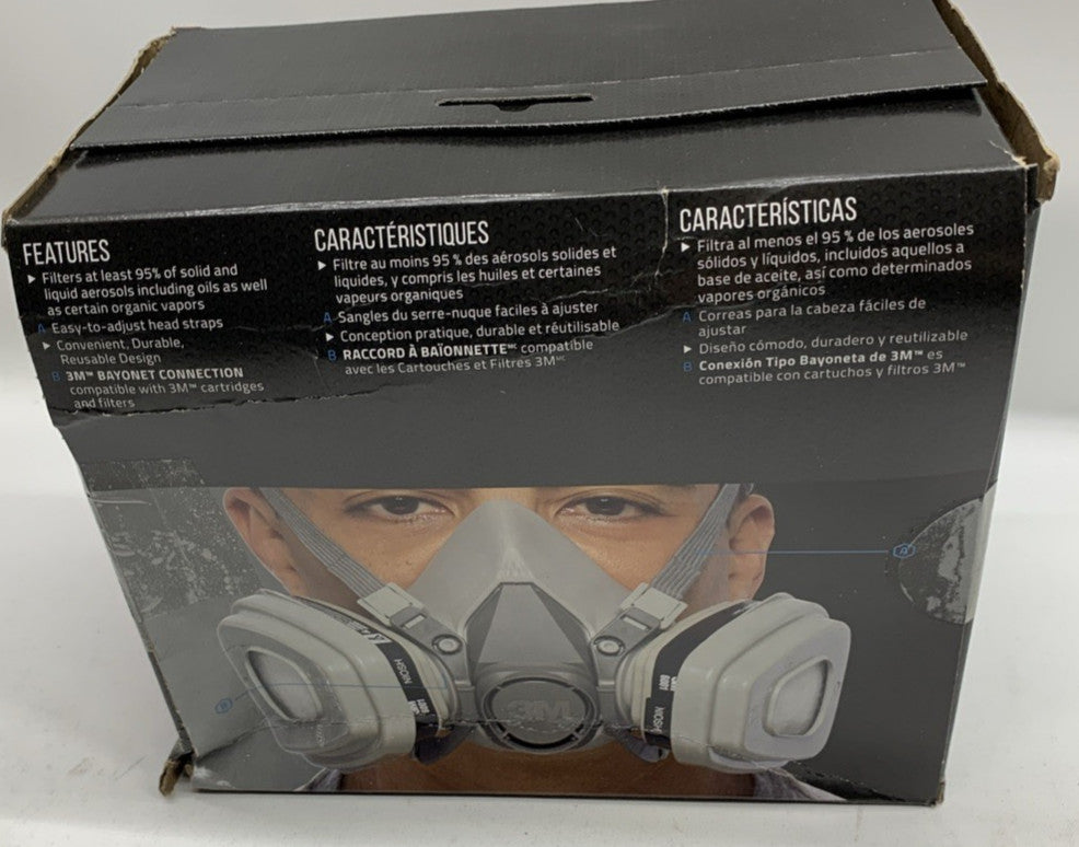 3M P95/OV Paint Project Reusable Respirator 6211P1-DC Bayonet Connection Medium