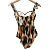 DKNY Women's U-Wire Bandeau One Piece Swimsuit with Tummy Control Swimwear XS