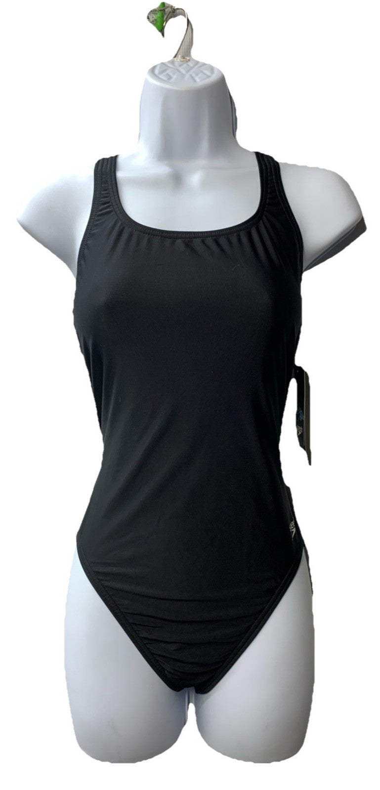 Speedo Women's Team Black Competition Swim Wear in Solid Black One Piece 10/36