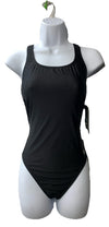 Speedo Women's Team Black Competition Swim Wear in Solid Black One Piece 10/36