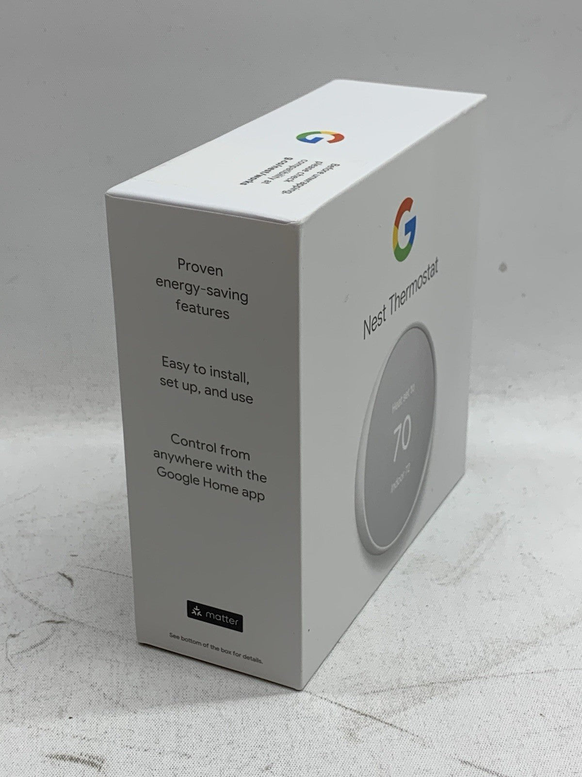 Google Nest Smart Thermostat GA01334-US Programmable WiFi Thermostat for Home