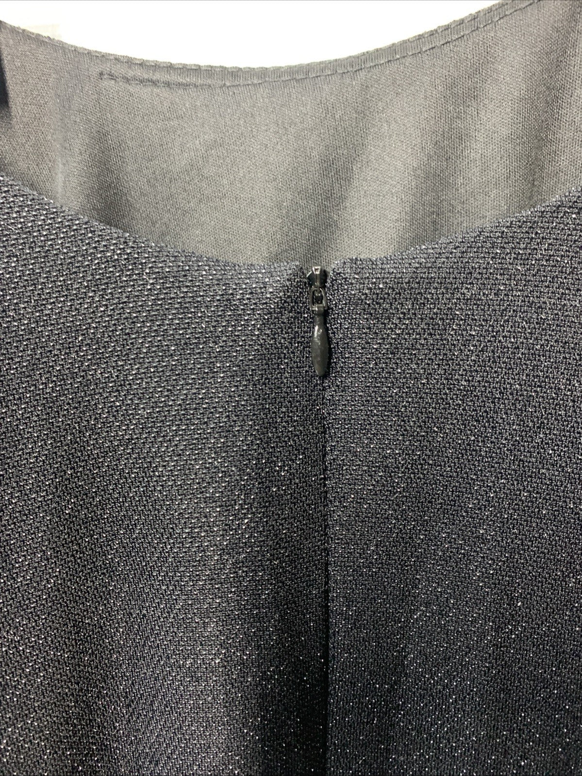 Alex Evenings Women's Short Sheath Cocktail Dress Embellished Sleeves Black 10P