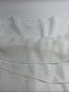 Calvin Klein Women's Short Sleeve Jaquard V-nevk Top White W4DAQ679 Size 3X