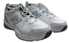 New Balance 608 V5 Womens 10.5 Men's 9 Walking Shoes White Blue Casual Sneakers