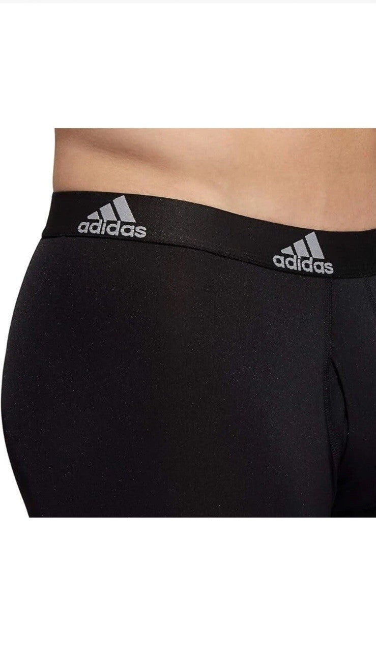 adidas Men's Performance Long Boxer Brief Underwear (3 Pack) Size Medium 32-34