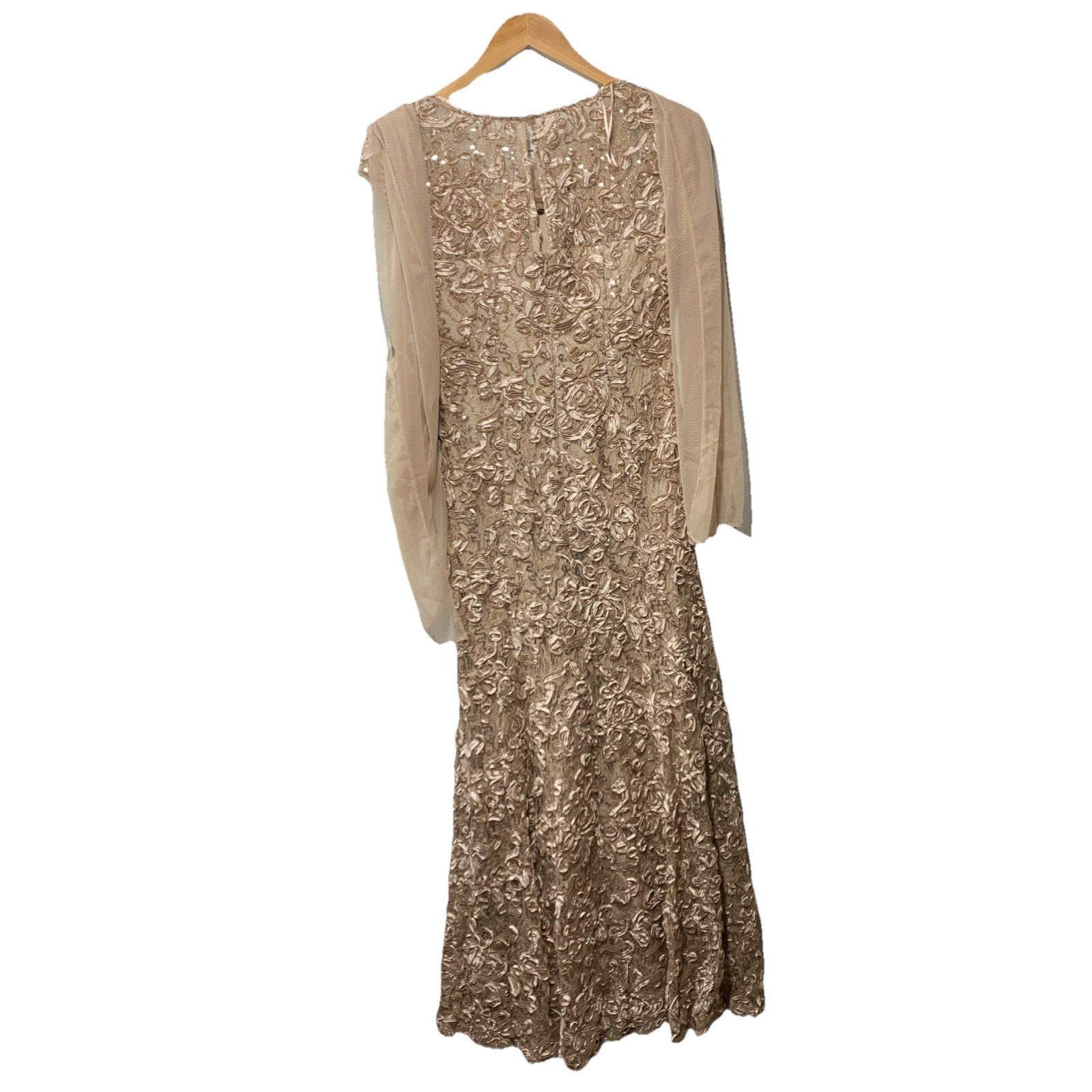 Alex Evenings Women's Long Sleeveless Evening Cocktail Dress with Shawl Size 4P