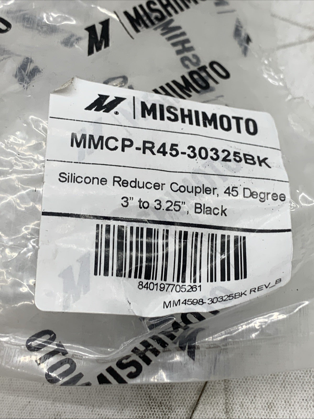 Mishimoto Silicone Reducer Coupler MMCP-R45-30325BK 45 Degree 3in-3.25in Black