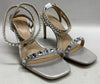 Jewel Badgley Mischka Hosana Stiletto with Gemstone-Studded Wraparound Strap 6.5