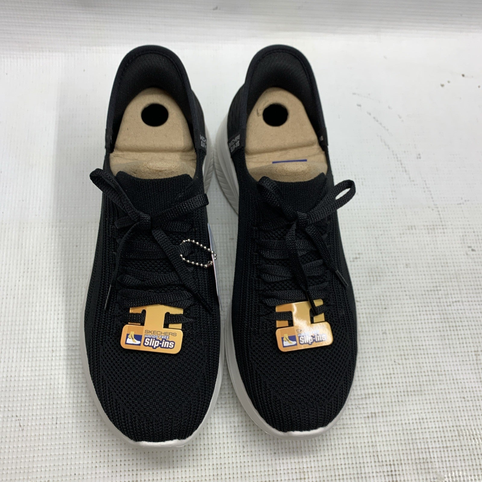 Skechers Womens Slip-Ins Ultra Flex 3.0 Shoes Black/White 149710 Size 8 Wide fit