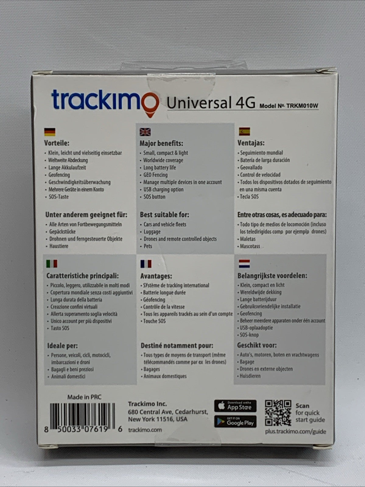 Trackimo 4G GPS Tracker Mini Real time Dog Car Vehicle Kids with Global Sim Card