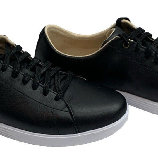 Cole Haan Women's Grand Crosscourt II Sneaker Shoes 10.5 B Black Leather Look