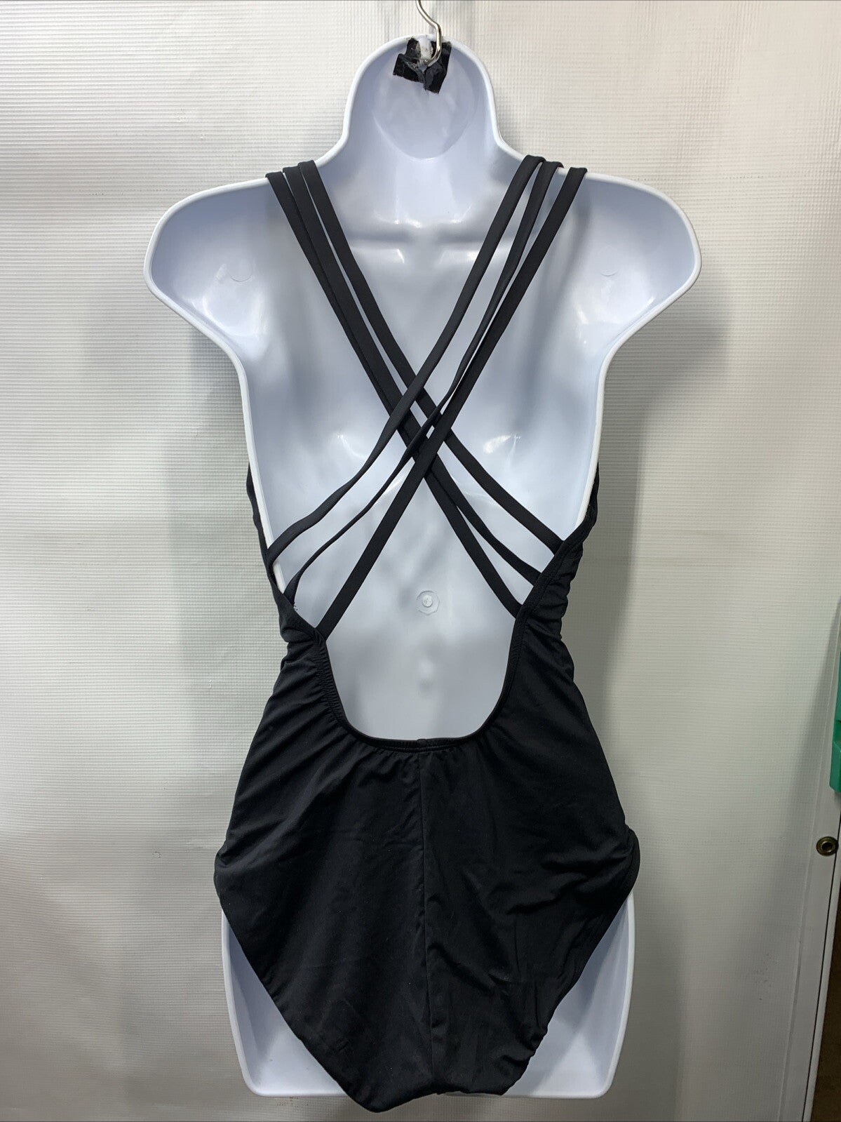 La Blanca Island Goddess Tummy Control One-Piece Swimsuit Size 10 Swimwear Black