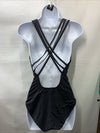La Blanca Island Goddess Tummy Control One-Piece Swimsuit Size 10 Swimwear Black