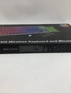 Wireless Keyboard and Mouse, Rechargeable Bluetooth Key Board Mouse Combo RGB