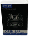 Open Ear Clip On Headphones Bluetooth 5.3 Wireless Earbuds YYK-S19 4HD Mic Black