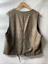 Kudoro Men's Suits Check Plaid Suits Tuxedo Jacket Vest Pants Size XL - 3 Piece