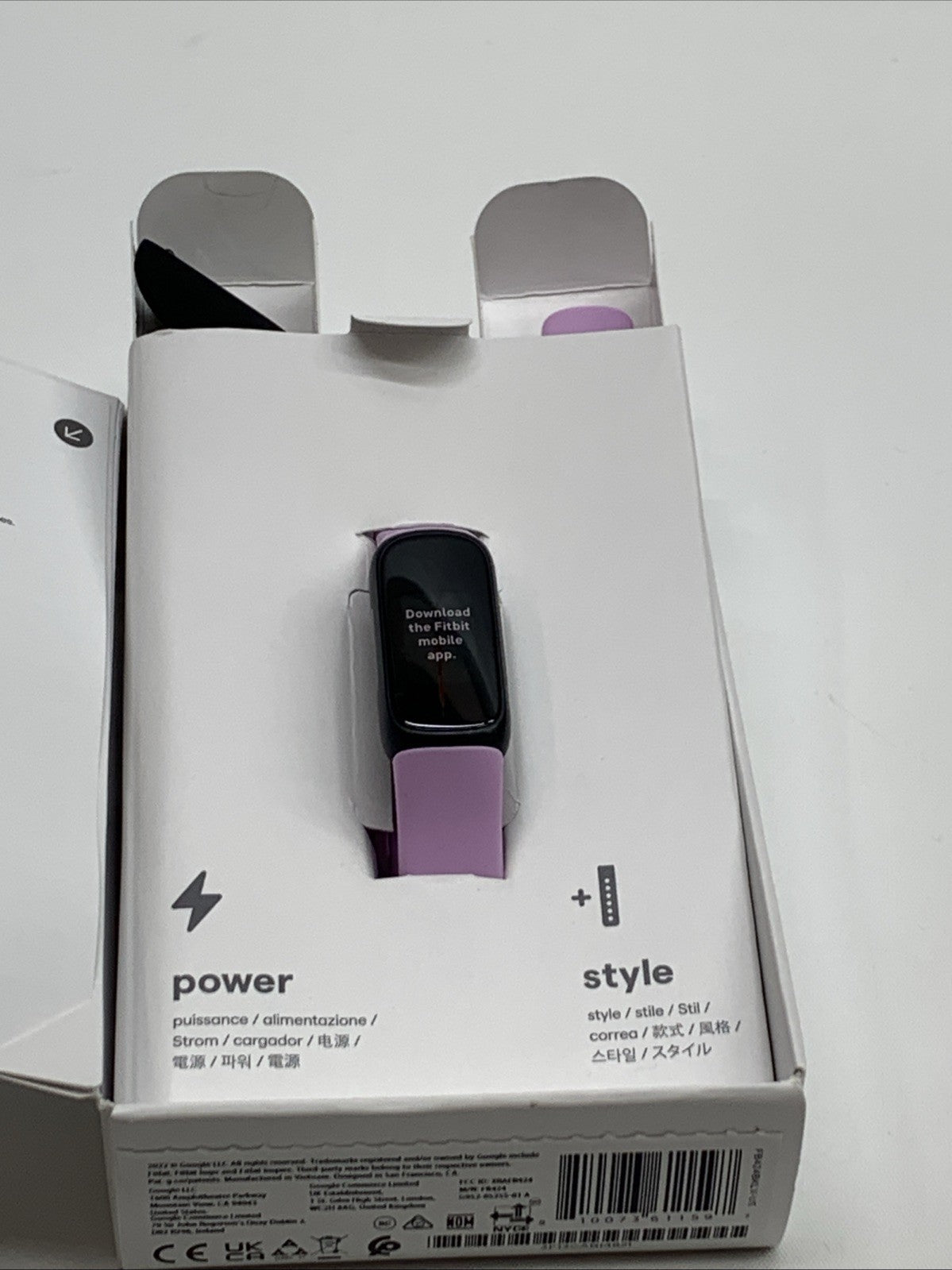 Fitbit Inspire 3 Health + Fitness Tracker Black/Lilac Bliss Sleep Tracking USED