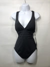 La Blanca Women's Black Island Goddess Multi Strap One-Piece Swimsuit Size 10