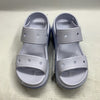 Crocs Classic Mega Crush Platform Sandal White Blue Unisex-Adult Women 9 Men's 7