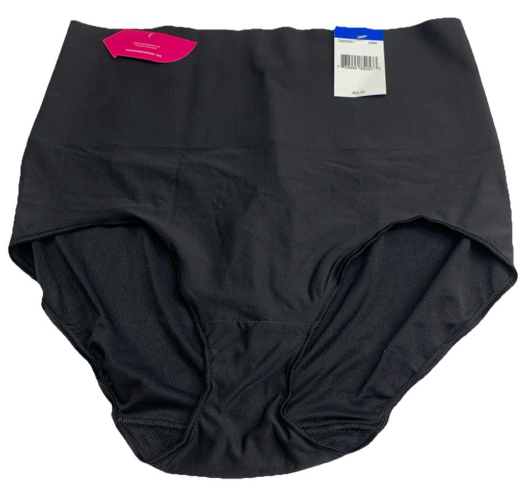 Maidenform Women's High-Waisted Shapewear Panties Black DM0051 Underwear Size XL