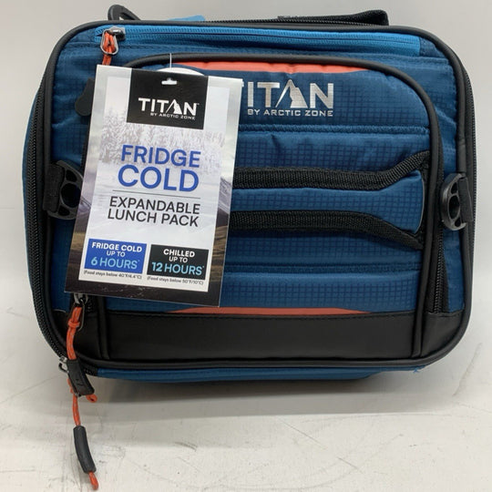 Titan High Performance Fridge Cold Expandable Insulated Lunch Box Bag - Blue