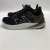 New Balance Women's Fresh Foam Roav V2 Sneaker Black /White/Leopard Print 7.5