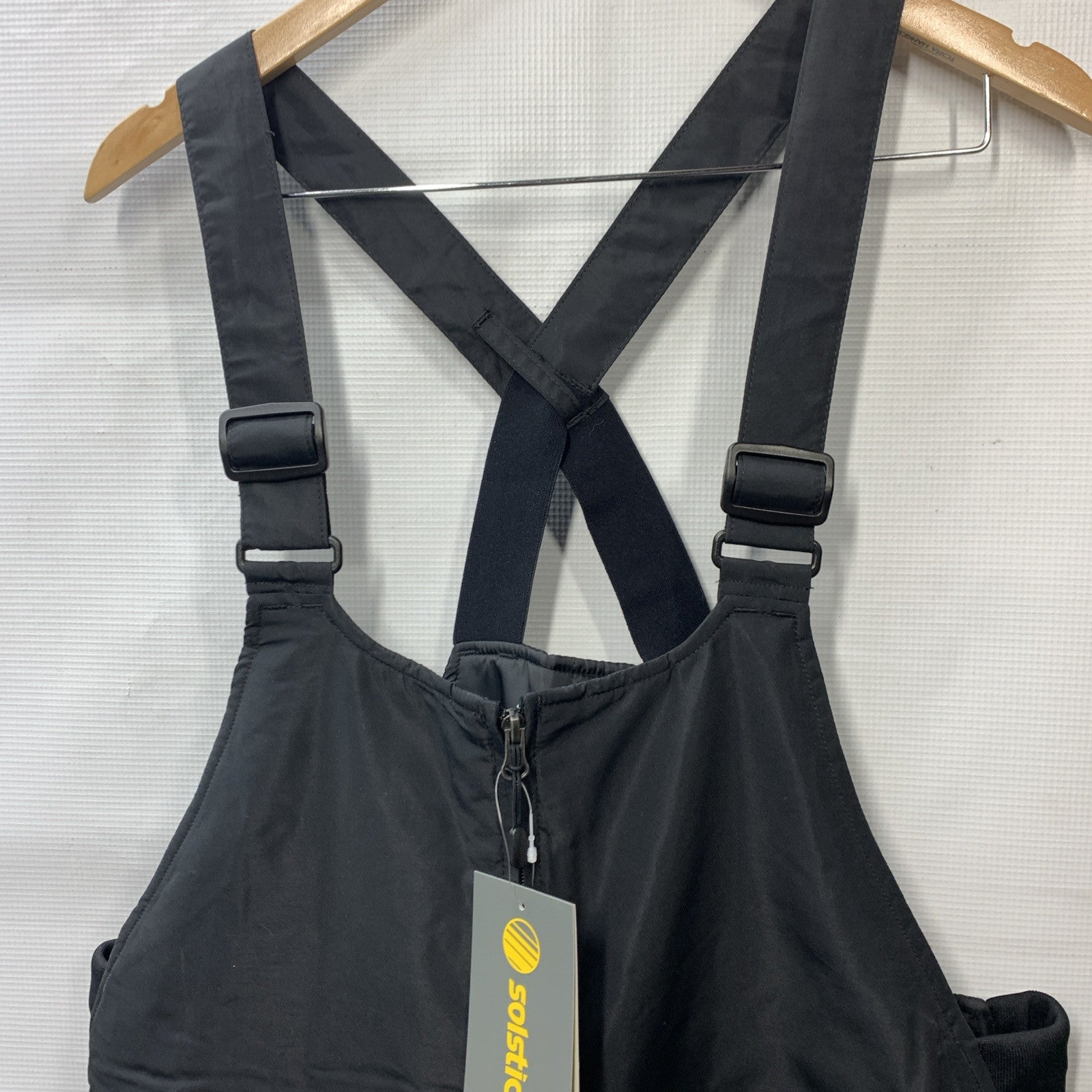 SOLSTICE Women’s Black Insulated/Water Resistant Snowboard Snow Bib Size XL