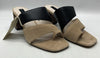 Sanctuary Women's Leather Cafe and Black Brisk Heeled Sandals Size 5.5 Slip-on