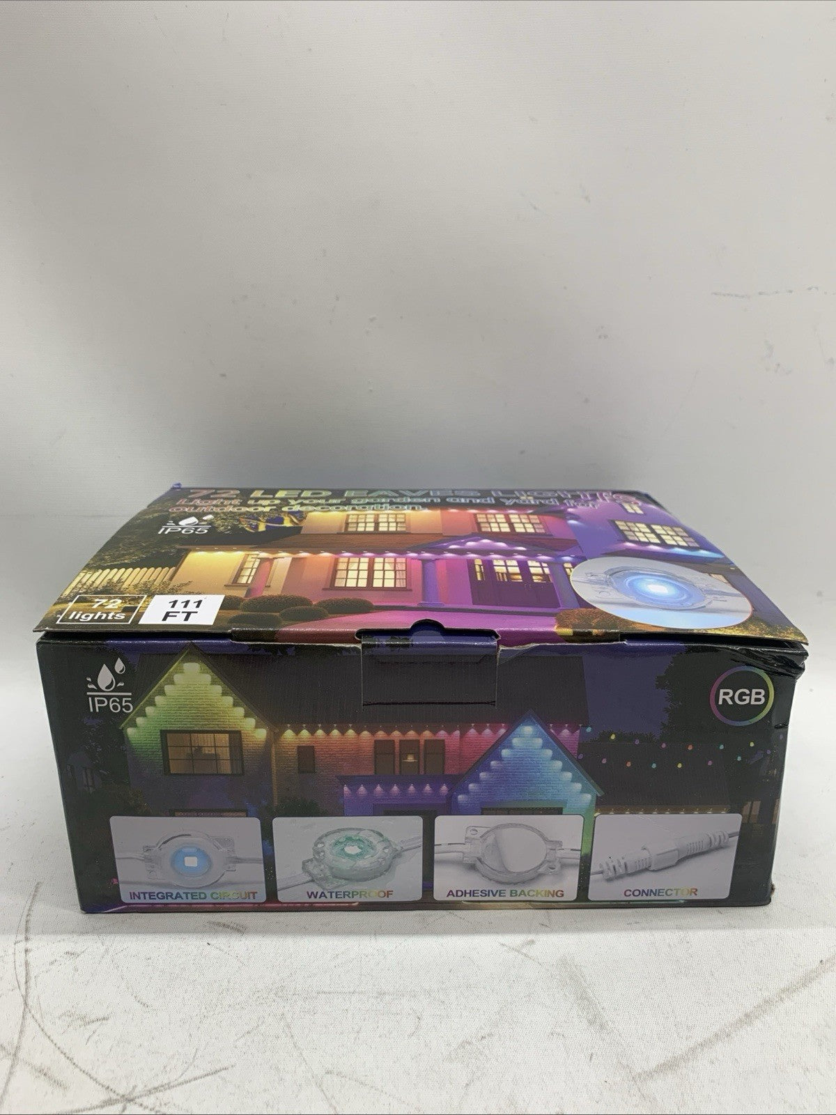Permanent Outdoor Lights 111ft Christmas Lights RGB 24V 1.5A 33W with 72 Lights