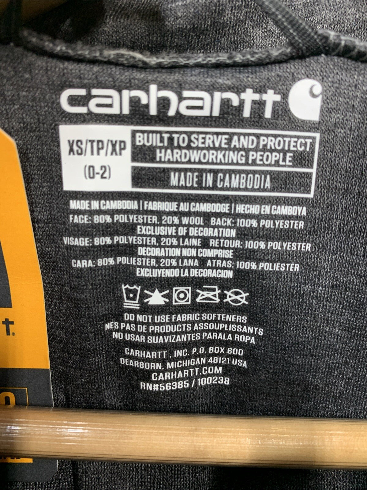 Carhartt Base Force Heavyweight Quarter-Zip Thermal Base Layer Long Sleeve SZ XS