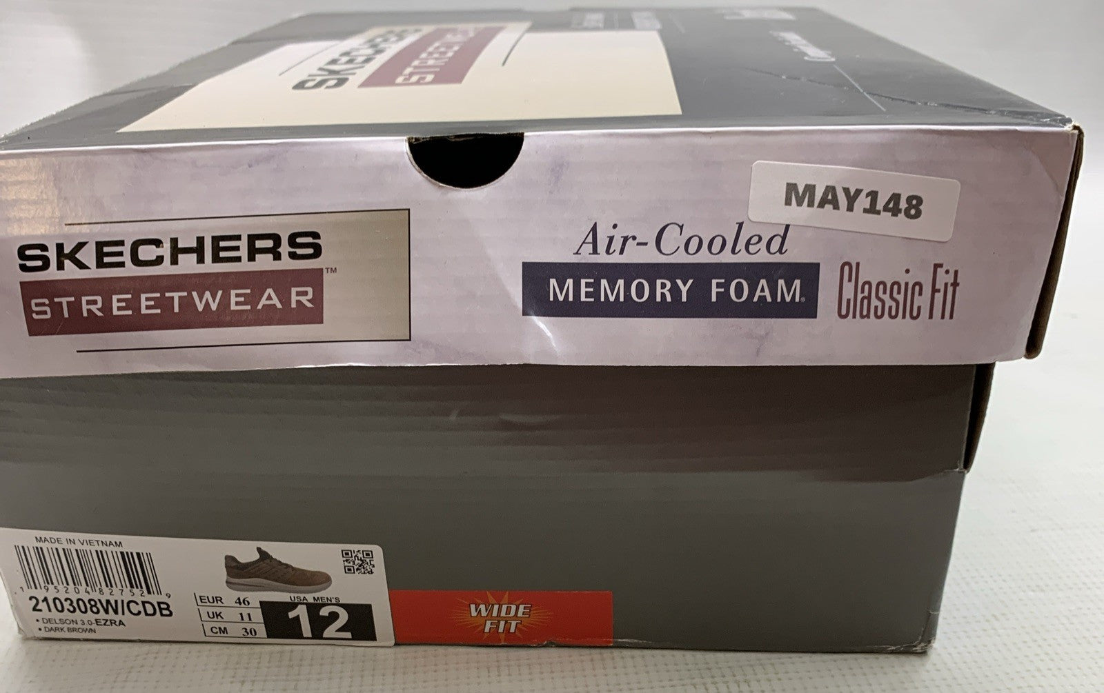 Skechers Streetwear Mens Delson 3.0 Ezra Slip on Shoe Dark Brown Size 12 Lace-up