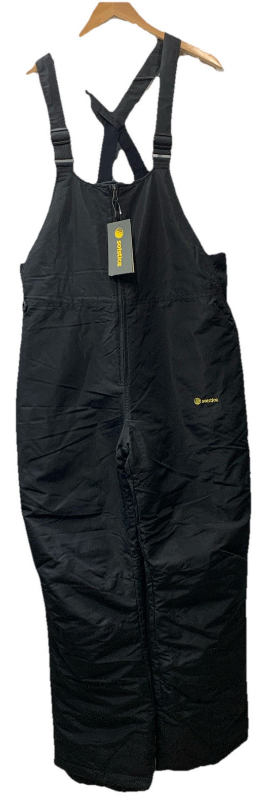 SOLSTICE Women’s Black Insulated/Water Resistant Snowboard Snow Bib Size XL