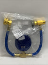 AC Recharge Hose Kit with Gauge, Quick Coupler & Piercing Can Tap, Car Use
