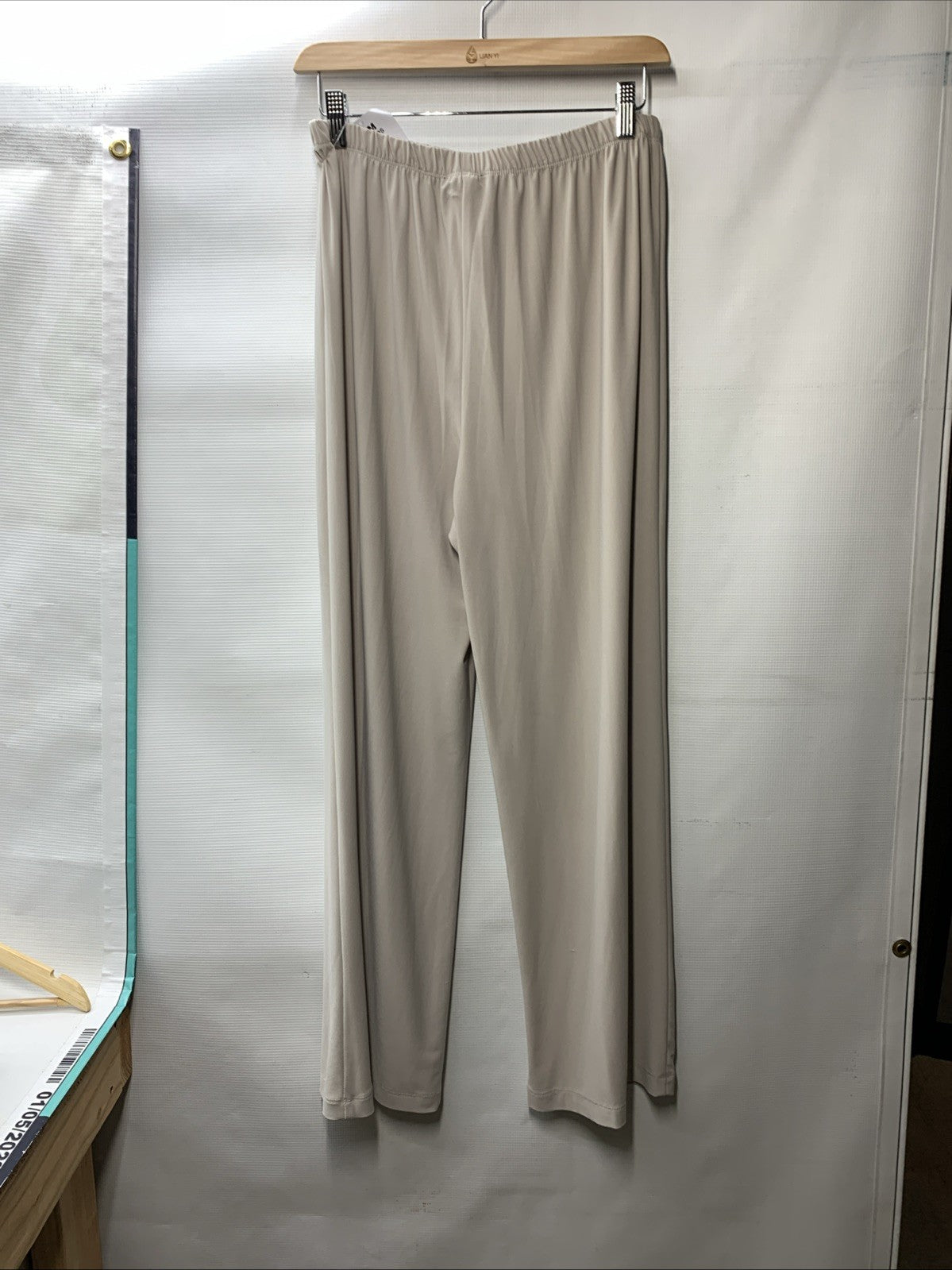 R&M Richards Womens 3 Piece Set Pants Open-Front Blazer Size 12 Champagne 445786