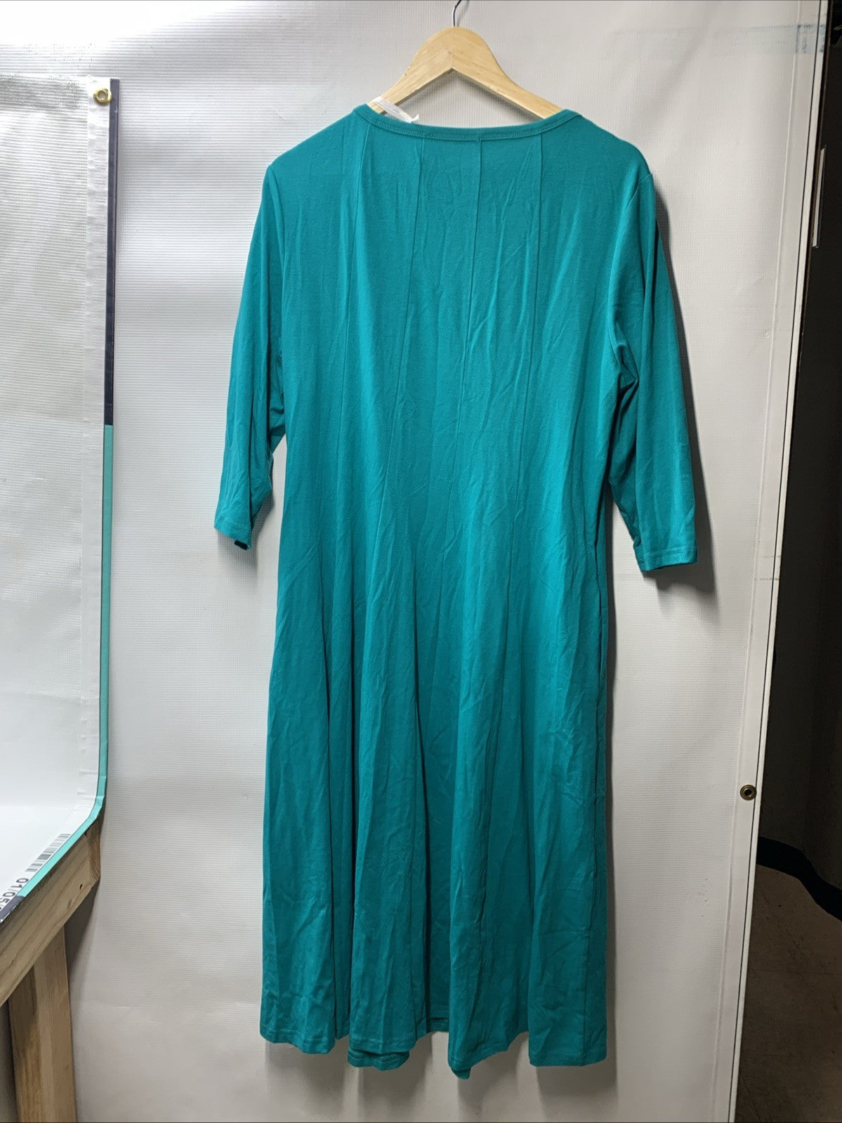 GRACE KARIN Women's 2025 Trendy Dresses Crew Neck 3/4 Sleeve Size XL Blue Casual